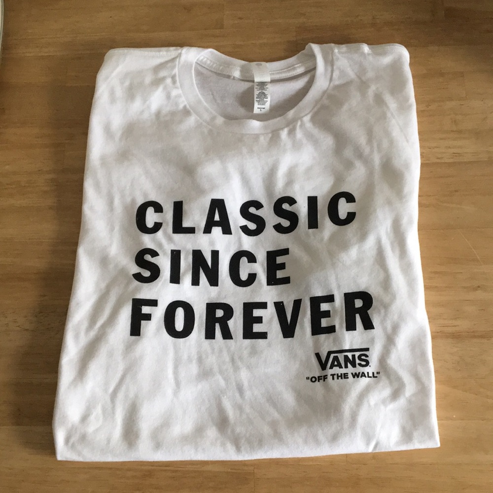 Vans White Mens T-shirt Size Large NEW